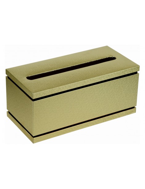 Kitchen Roll Box Golden/ Black