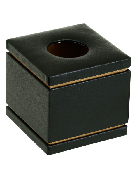 Tissue Roll Box Black/ Beige