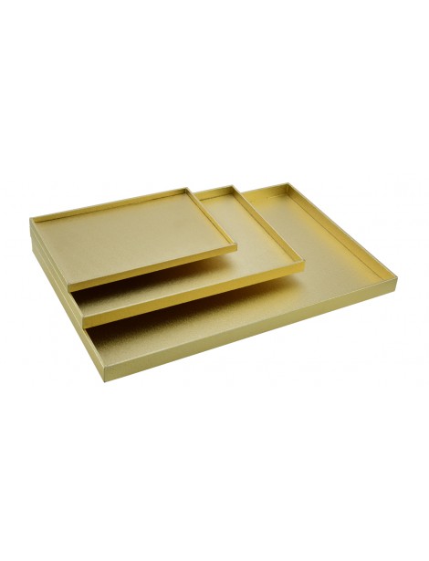 Service Tray Set Golden