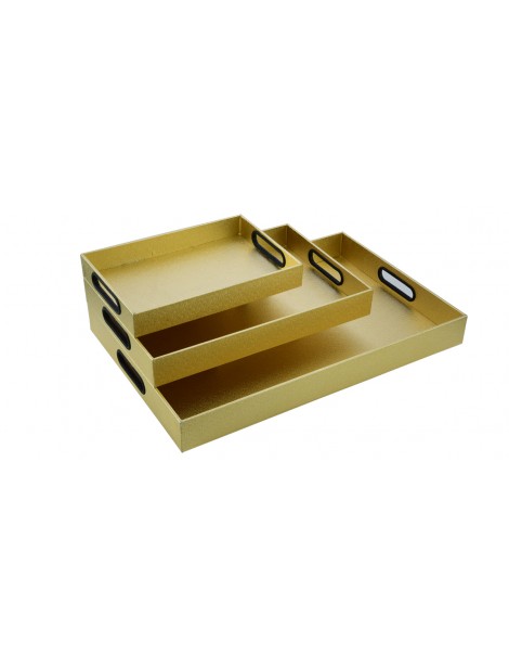 Service Tray Set Golden