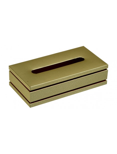 Tissue Box Golden/ Black