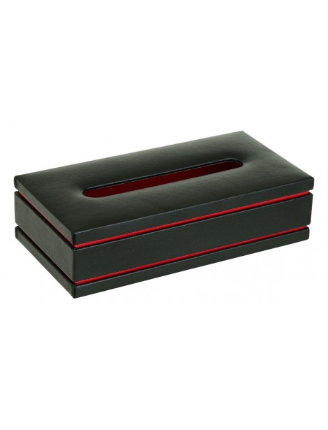 Tissue Box Black/ Red